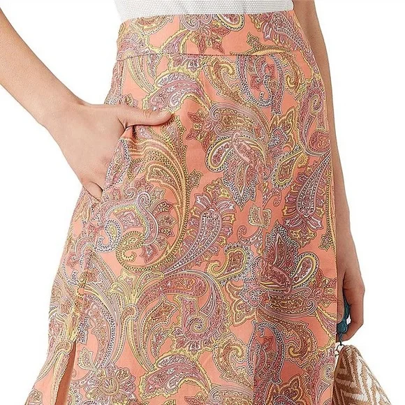 TIGERLILY Sisandia Paisley High Waisted Split Wide Leg Pants NWT - Picture 6 of 16